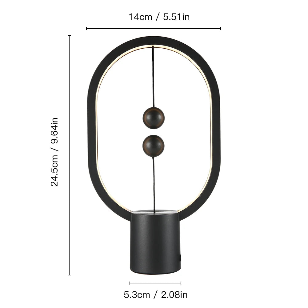 Eye-Care Balance Night Light | USB & Touch Control | Mini LED Lamp