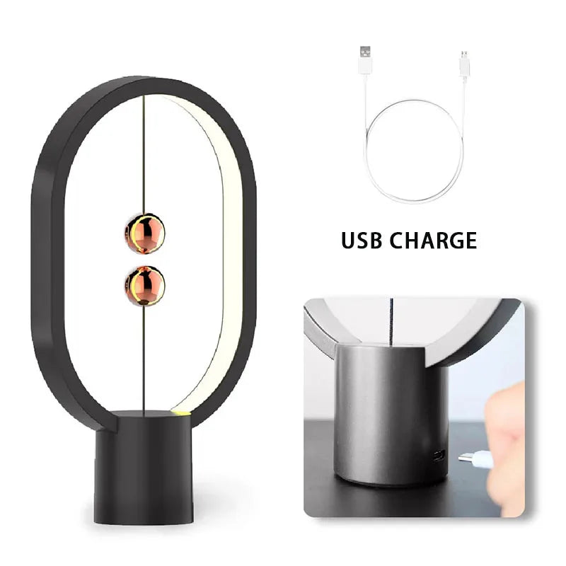Eye-Care Balance Night Light | USB & Touch Control | Mini LED Lamp