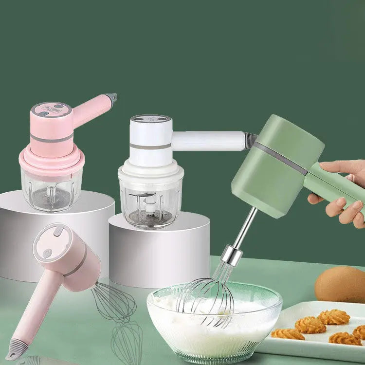 Mini Electric Food Chopper and Egg beater– USB Rechargeable Garlic, Meat & Vegetable Crusher