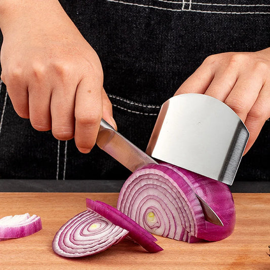 Stainless Steel Finger Guard – Hand Protector for Knife & Kitchen Cuts