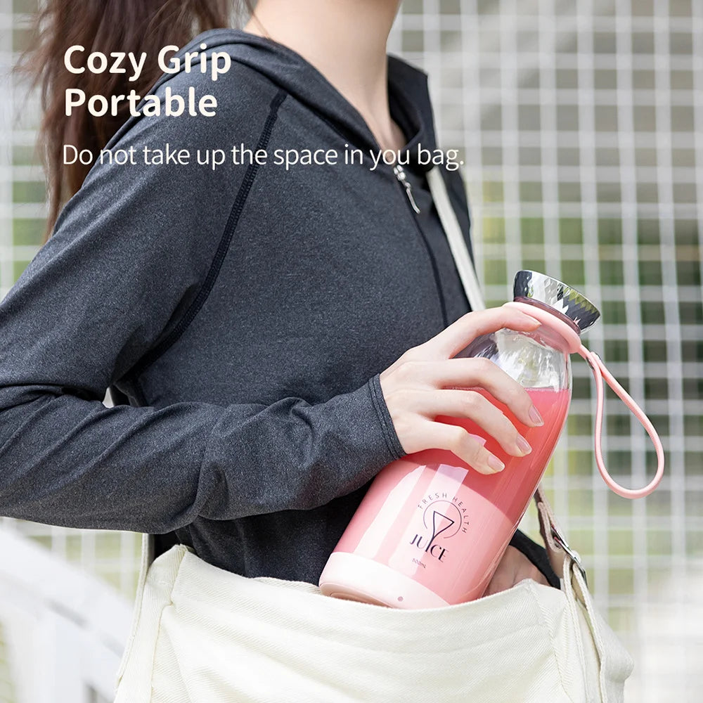 Portable USB Juicer & Blender, 500ml, 6-Blade System