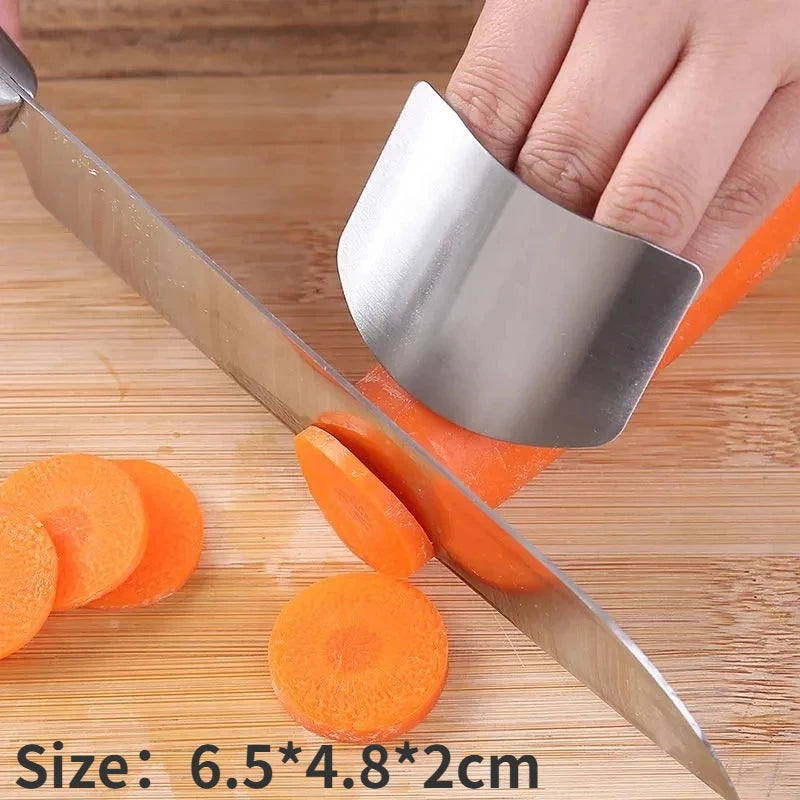 Stainless Steel Finger Guard – Hand Protector for Knife & Kitchen Cuts