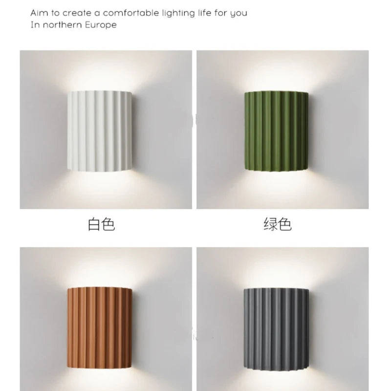 Modern Pumpkin Wall Sconce | Nordic LED