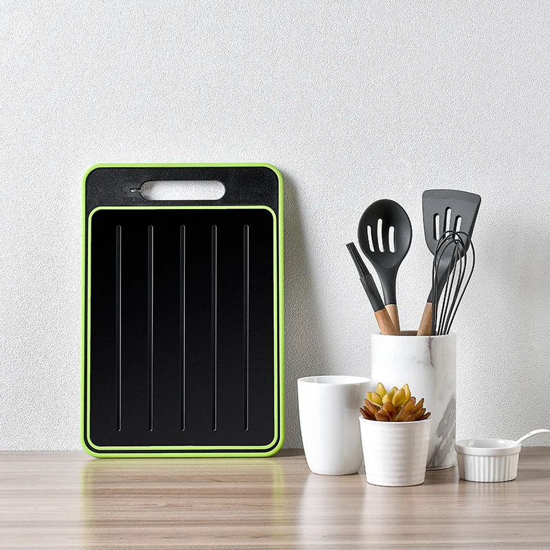 Multifunctional 4-in-1 Chopping Board – Double-Sided, Knife-Included