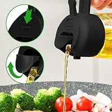 2-in-1 Olive Oil Dispenser Bottle 500ml – Plastic Oil Sprayer for Cooking, BBQ, Baking