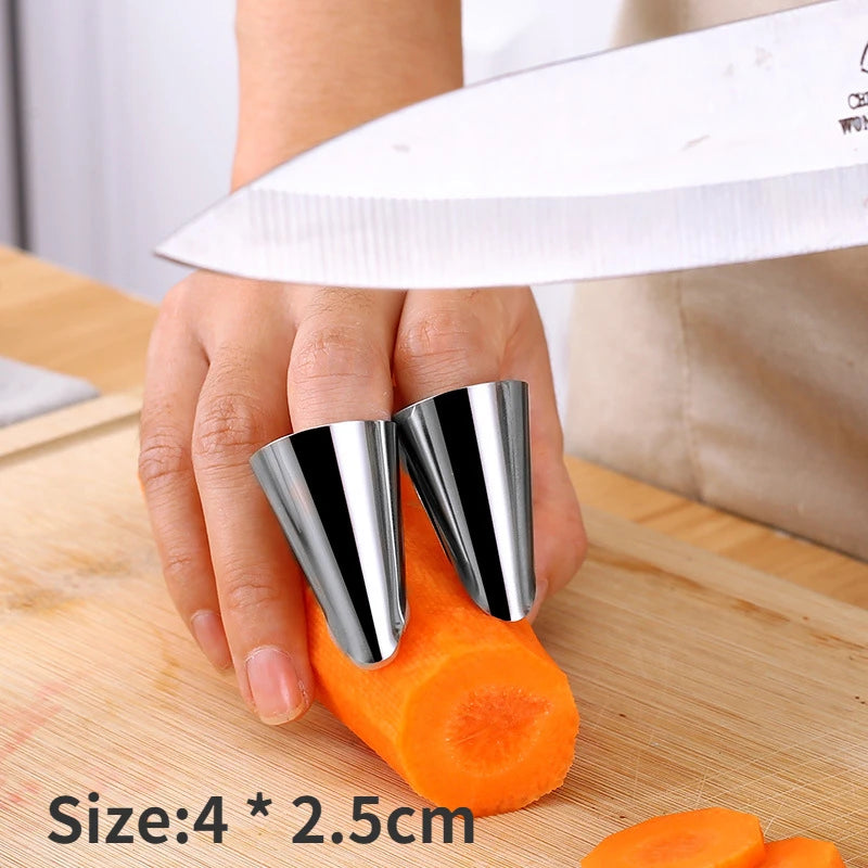 Stainless Steel Finger Guard – Hand Protector for Knife & Kitchen Cuts