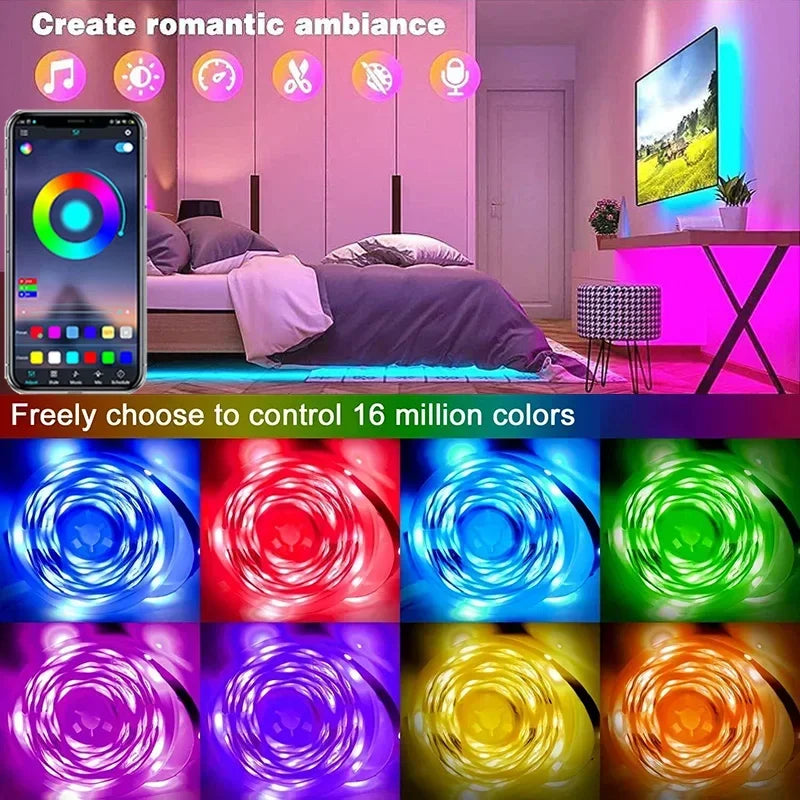 Smart RGB LED Strip Lights | USB Powered | Bluetooth App Control Decor