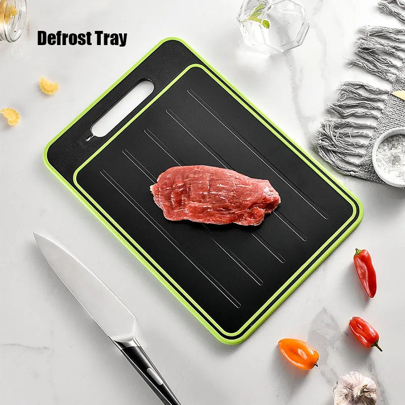 Multifunctional 4-in-1 Chopping Board – Double-Sided, Knife-Included