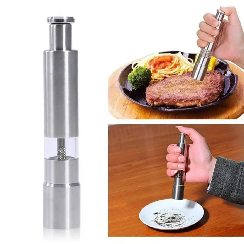 ProGrip Stainless Pepper & Salt Mill