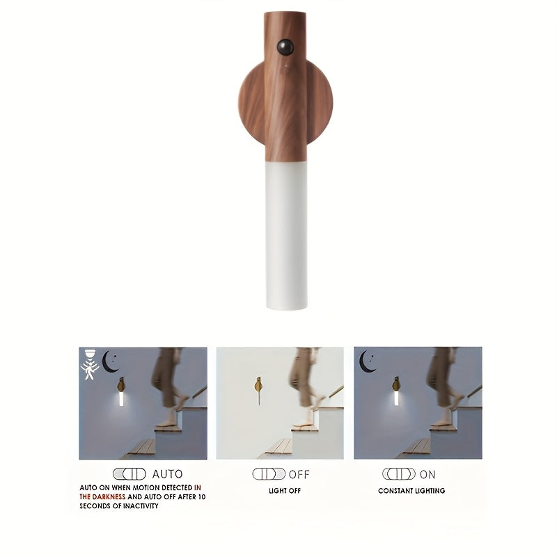 Wireless Motion Sensor LED Lamp (1 or 3-pack) with USB Charging Station